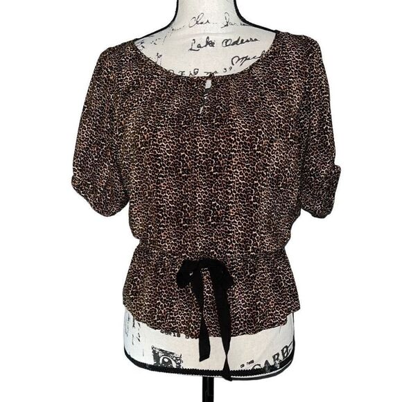 Express leopard print blouse XS - Picture 1 of 6
